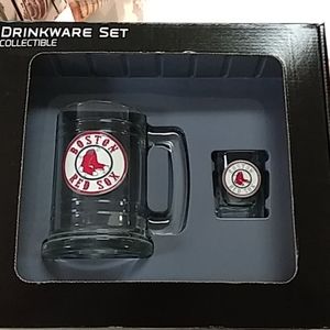 Boston Red Sox Collectible Drinkware Set.